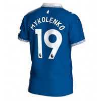 Camisa de Futebol Everton Vitaliy Mykolenko #19 Equipamento Principal 2023-24 Manga Curta